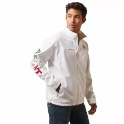 Ariat® Men's Team Mexico White Mexican Flag Softshell Jacket 10043549