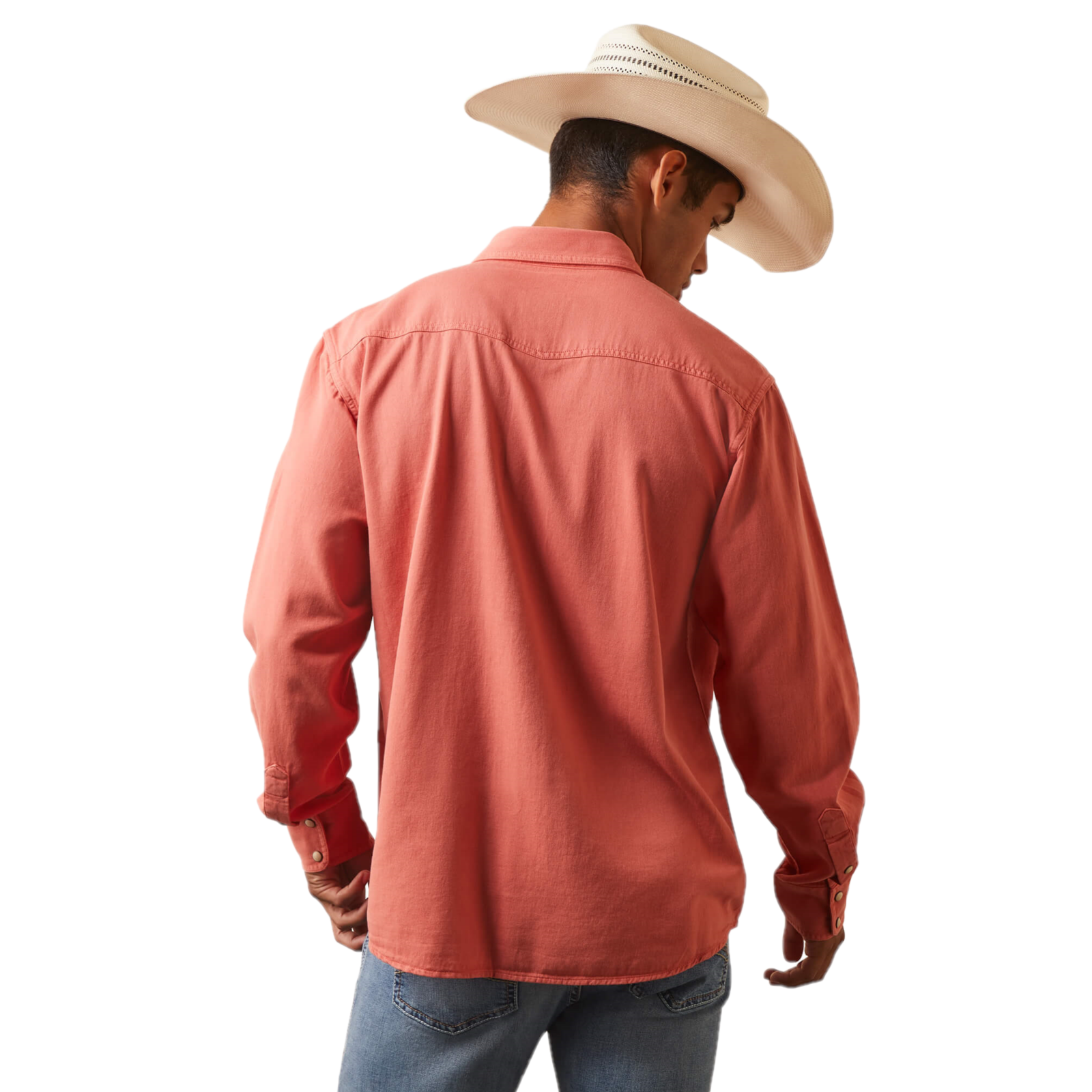 Ariat® Men's Retro Fit Jurlington Faded Brick Snap Shirt 10043647 Ariat® Men's Retro Fit Jurlington Faded Brick Snap Shirt 10043647 -Wildwest Store 10043647b