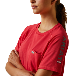 Ariat® Ladies Rebar Heat Fighter Teaberry Pink T-Shirt 10043844 -Wildwest Store 10043844d