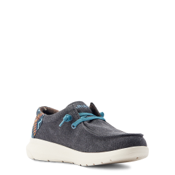 Ariat® Men's Hilo 2.0 Stretch Charcoal Blue & Aztec Blue Casual Shoes 10044586