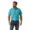 Ariat® Men's VentTEK™ Outbound Fitted Aqua Blue Button Down Shirt 10045036 6 Ariat® Men's VentTEK™ Outbound Fitted Aqua Blue Button Down Shirt 10045036 -Wildwest Store 10045036d