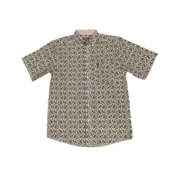 Ariat® Men's Wrinkle Free Ford White Patterned Button Down Shirt 10045072