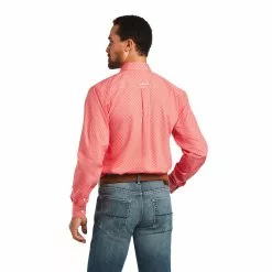 Ariat Men's Wrinkle Free Nathan Red Button Down Shirt 10040542 -Wildwest Store 1280 A1KCQHqifPz01osq