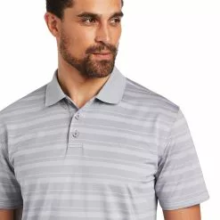 Ariat Men's Fitted Ombre Stripe Sleet Polo Shirt 10040608 -Wildwest Store 1280 Ae6dO16qlxn91g50