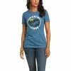 Ariat Ladies Country Vibes Steel Blue Heather Tee 10036636 -Wildwest Store 1280 EPHZ8rqBuIU7