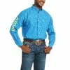 Ariat Mens Casual Series Directoire Blue Button Down Shirt 10035097 -Wildwest Store 1280 I9VlfqrM6511