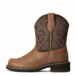 Ariat® Ladies Fatbaby Heritage Crocodile Print & Fudge Boots 10034020 -Wildwest Store 1280 UvFDLPLGmZA3