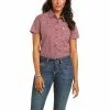 Ariat Women's Kirby Short Sleeve Button Up Shirt 10036235 -Wildwest Store 1280 Y87U8u99zfl5