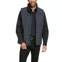 Ariat® Men's Crius Slate Grey Insulated Concealed Carry Vest 10028382