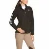 Ariat® Ladies New Team Black Softshell Full-Zip Jacket 10019206 -Wildwest Store 57 3da12c6e 2553 4c29 878c e6012e44ecc3