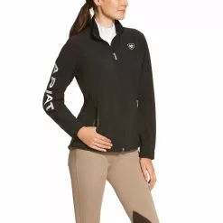 Ariat® Ladies New Team Black Softshell Full-Zip Jacket 10019206