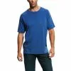 Ariat® Men's Rebar CottonStrong Blue Short Sleeve T-Shirt 10025377 5 Ariat® Men's Rebar CottonStrong Blue Short Sleeve T-Shirt 10025377 -Wildwest Store 57 4f60ea14 9f60 43c2 8b3b 3ac6a2bd2165