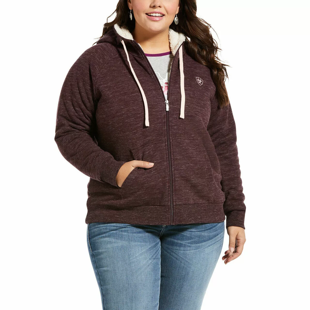 Ariat® Ladies REAL Sherpa Full Zip Hoodie Sweatshirt 10033530 Ariat® Ladies REAL Sherpa Full Zip Hoodie Sweatshirt 10033530 -Wildwest Store 57 5be429be 7dac 4dfb 9fac 4d43dd308bc3