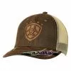 Ariat Youth Unisex Brown Oilskin Snapback Ball Cap 1519302