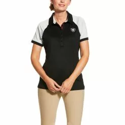 Ariat® Ladies Black Team 3.0 Polo Shirt 10030550