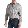 Ariat® Men's FR Flame Resistant Solid Silver Fox Work Shirt 10012253