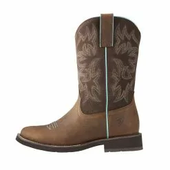 Ariat Ladies Delilah Round Toe Distressed Brown Boots 10021457 -Wildwest Store 57 e75b37ca c73d 489f adf6 7828bc102d19