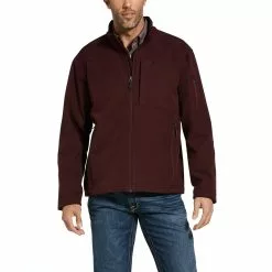 Ariat® Men's Vernon 2.0 Malbec Red Stretch Softshell Jacket 10032929