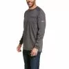 Ariat® Men's FR Air Crew Grey Long Sleeve Work T-Shirt 10027888 4 Ariat® Men's FR Air Crew Grey Long Sleeve Work T-Shirt 10027888 -Wildwest Store 57 f5a33aa0 4b90 489e a520 e435ede351c2