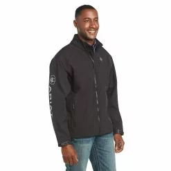 Ariat® Men's Logo 2.0 Black Softshell Jacket 10023322
