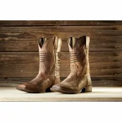 Ariat® Men's Circuit Patriot Weathered Tan Boots 10029699 -Wildwest Store F19 MNS WEST Simmons 10029699 social 014321654