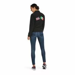 Ariat® Ladies New Team Black USA & Mexico Softshell Jacket 10043236 3 Ariat® Ladies New Team Black USA & Mexico Softshell Jacket 10043236 -Wildwest Store F20 WMS ENGL Gaglione 10043236 detail04