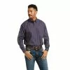Ariat® Men's Team Ranger Long Sleeve Service Navy Shirt 10037066