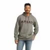 Ariat Men's Basic Charcoal Raised Logo Hoodie 10037261