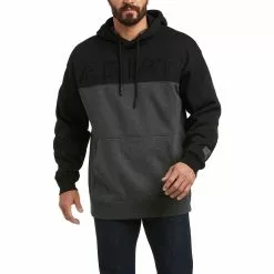Ariat Men's Lifted Chenille Black Hoodie Sweatshirt 10037349
