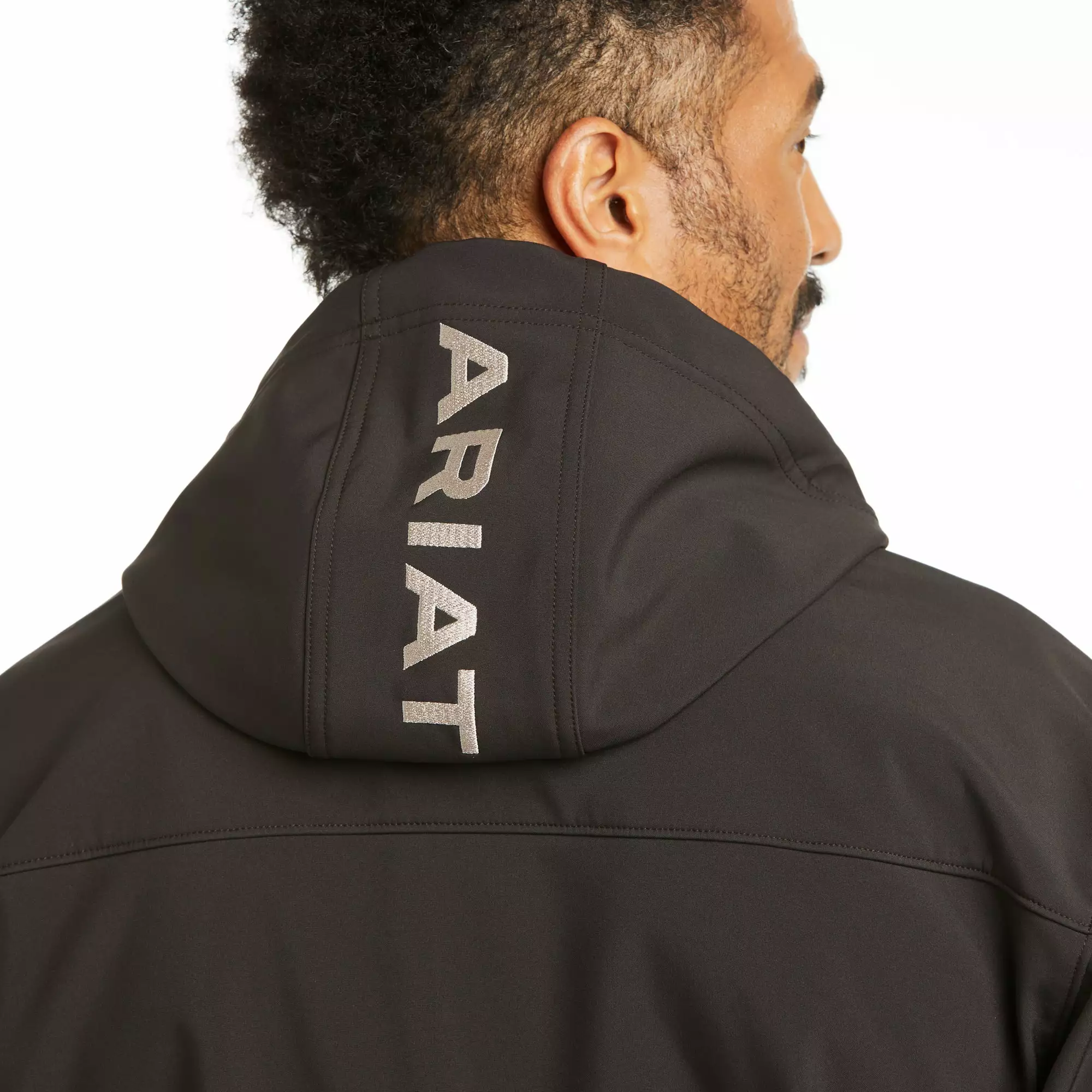 Ariat® Men's Vernon Hooded Espresso Softshell Jacket 10037428 Ariat® Men's Vernon Hooded Espresso Softshell Jacket 10037428 -Wildwest Store F21 MNS WEST 10037428 detail03 1