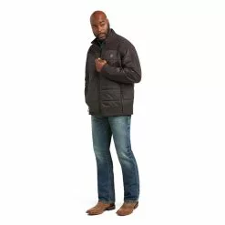 Ariat Men's Elevation Espresso Insulated Softshell Jacket 10037521 -Wildwest Store F21 MNS WEST 10037521 full