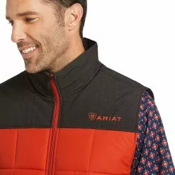 Ariat Men's Crius Concealed Carry Rooibos Tea & Espresso Vest 10037547 -Wildwest Store F21 MNS WEST 10037547 detail01