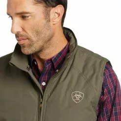 Ariat Men's Team Logo Walnut Concealed Carry Insulated Vest 10037551 -Wildwest Store F21 MNS WEST 10037551 detail04