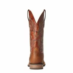 Ariat Men's Everlite Go Getter Brown & Rust Western Boots 10038369 -Wildwest Store F21 MNS WEST 10038369 heel