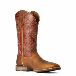 Ariat Men's Everlite Go Getter Brown & Rust Western Boots 10038369 -Wildwest Store F21 MNS WEST 10038369 medial
