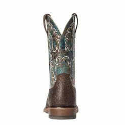 Ariat Men's Stinger Hippo Print & Treacherous Blue Boots 10038504 -Wildwest Store F21 MNS WEST 10038504 heel
