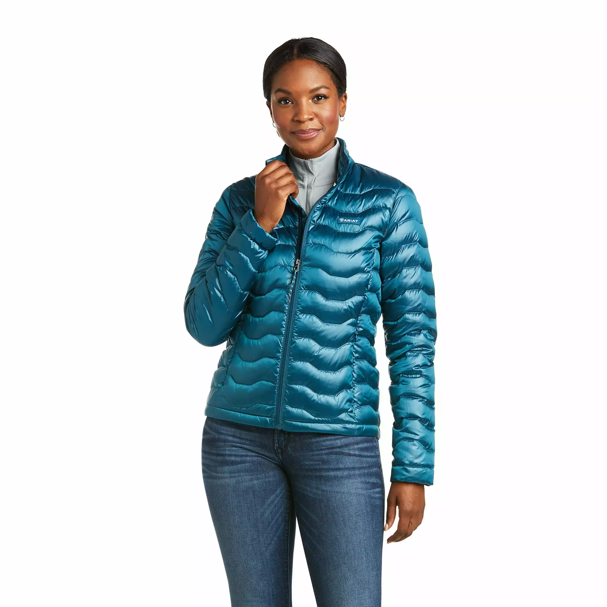 Ariat® Ladies Ideal 3.0 Down Iridescent Eurasian Teal Jacket 10035515