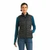 Ariat Women's Ideal 3.0 Down Reflective Black Vest 10037490 -Wildwest Store F21 WMS ENGL 10037490 front 1