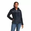Ariat® Ladies Coalesce Full Zip Dark Sapphire Hoodie 10037514 3 Ariat® Ladies Coalesce Full Zip Dark Sapphire Hoodie 10037514 -Wildwest Store F21 WMS ENGL 10037514 front