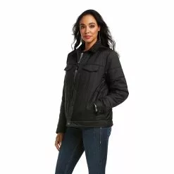 Ariat® Ladies R.E.A.L.™ Puffer Trucker Black Jacket 10036994