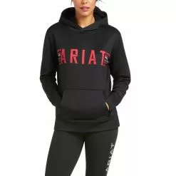 Ariat Ladies Logo TEK Black Hoodie 10037561