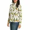 Ariat Ladies Printed Fleece Cactus Scenery 1/4 Zip Sweatshirt 10037565 -Wildwest Store F21 WMS WEST 10037565 front