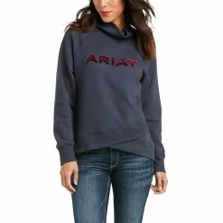 Ariat Ladies REAL Crossover India Ink Blue Sweatshirt 10037573