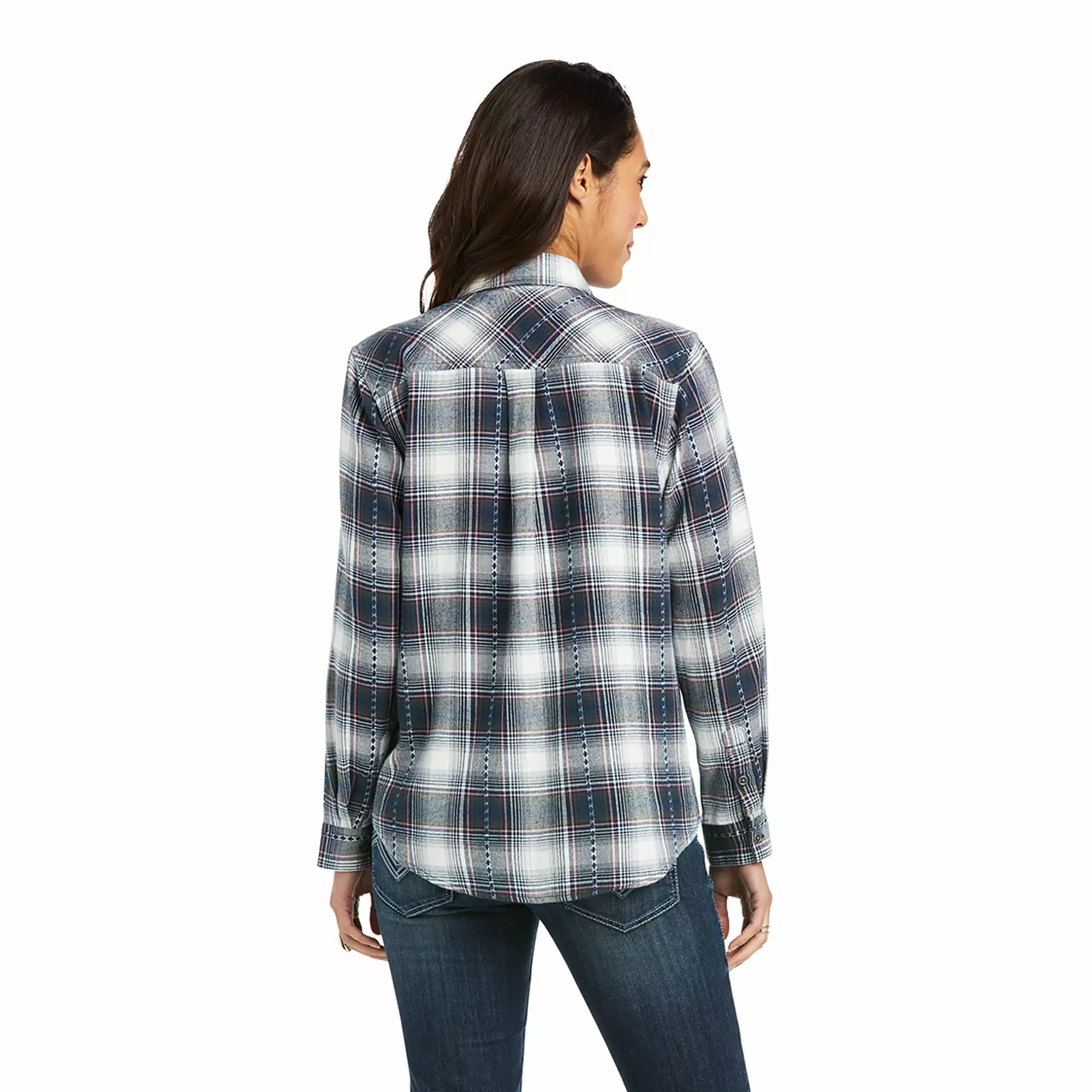 Ariat® Ladies R.E.A.L™ Billie Jean Long Sleeve Shirt 10037709 Ariat® Ladies R.E.A.L™ Billie Jean Long Sleeve Shirt 10037709 -Wildwest Store F21 WMS WEST 10037709 back