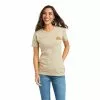 Ariat® Ladies Rising Sun Oatmeal Heather T-Shirt 10037797