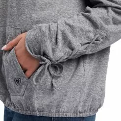 Ariat® Ladies Kansas Heather Grey Hoodie 10037911 -Wildwest Store F21 WMS WEST 10037911 detail03