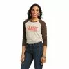 Ariat® Ladies REAL Graphic Long Sleeve T-Shirt 10038060 -Wildwest Store F21 WMS WEST 10038060 front