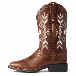 Ariat Ladies Round Up Skyler Canyon Tan Boots 10038327 -Wildwest Store F21 WMS WEST 10038327 side