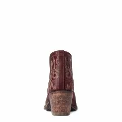 Ariat® Ladies Dixon Weathered Red Western Booties 10038343 -Wildwest Store F21 WMS WEST 10038343 heel