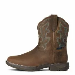 Ariat Ladies Anthem Shortie II Waterproof Brown Boots 10038966 -Wildwest Store F21 WMS WEST 10038966 side